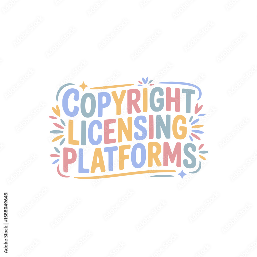 Fototapeta premium Copyright Licensing Platforms Online Guide