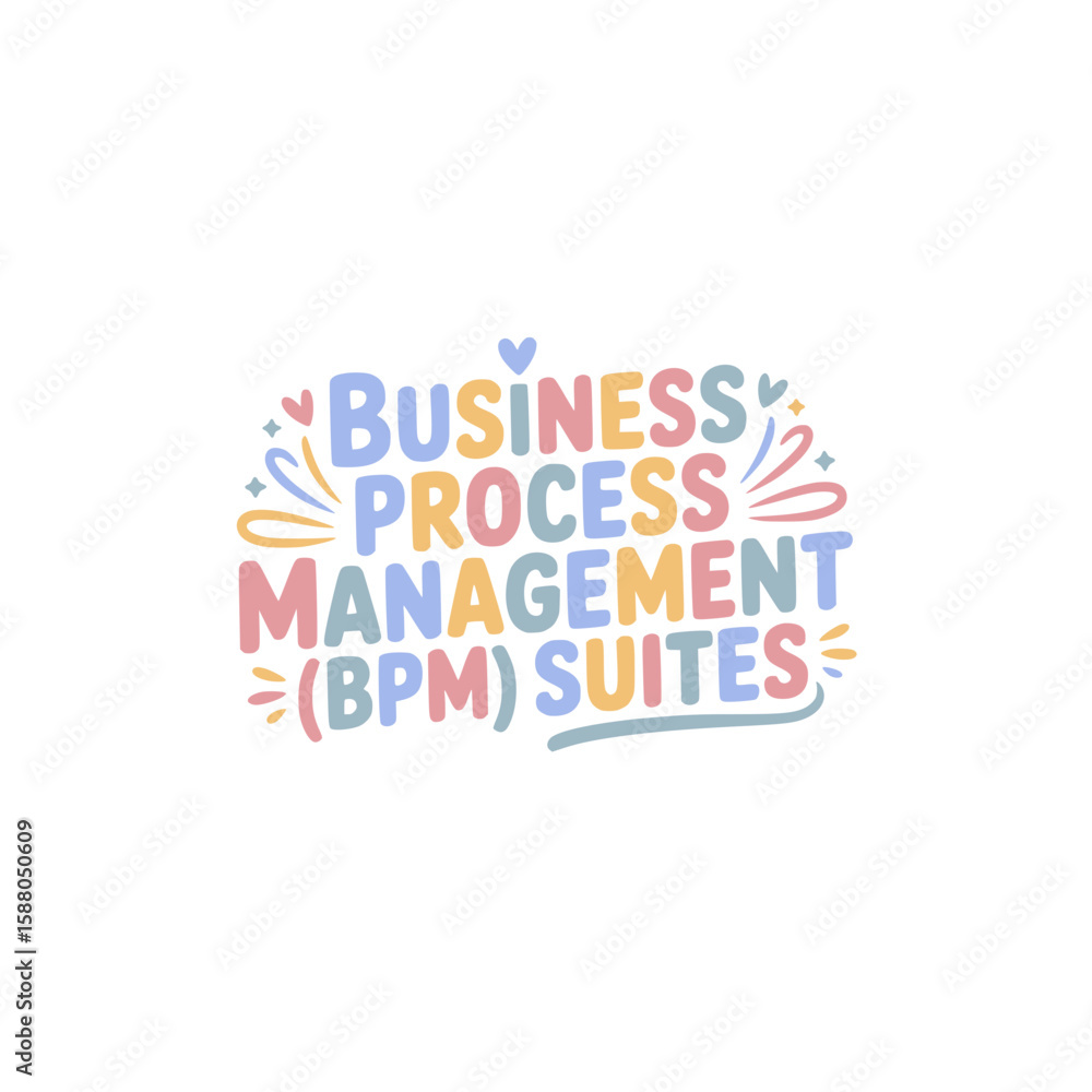 Fototapeta premium BPM Suites Business Process Management