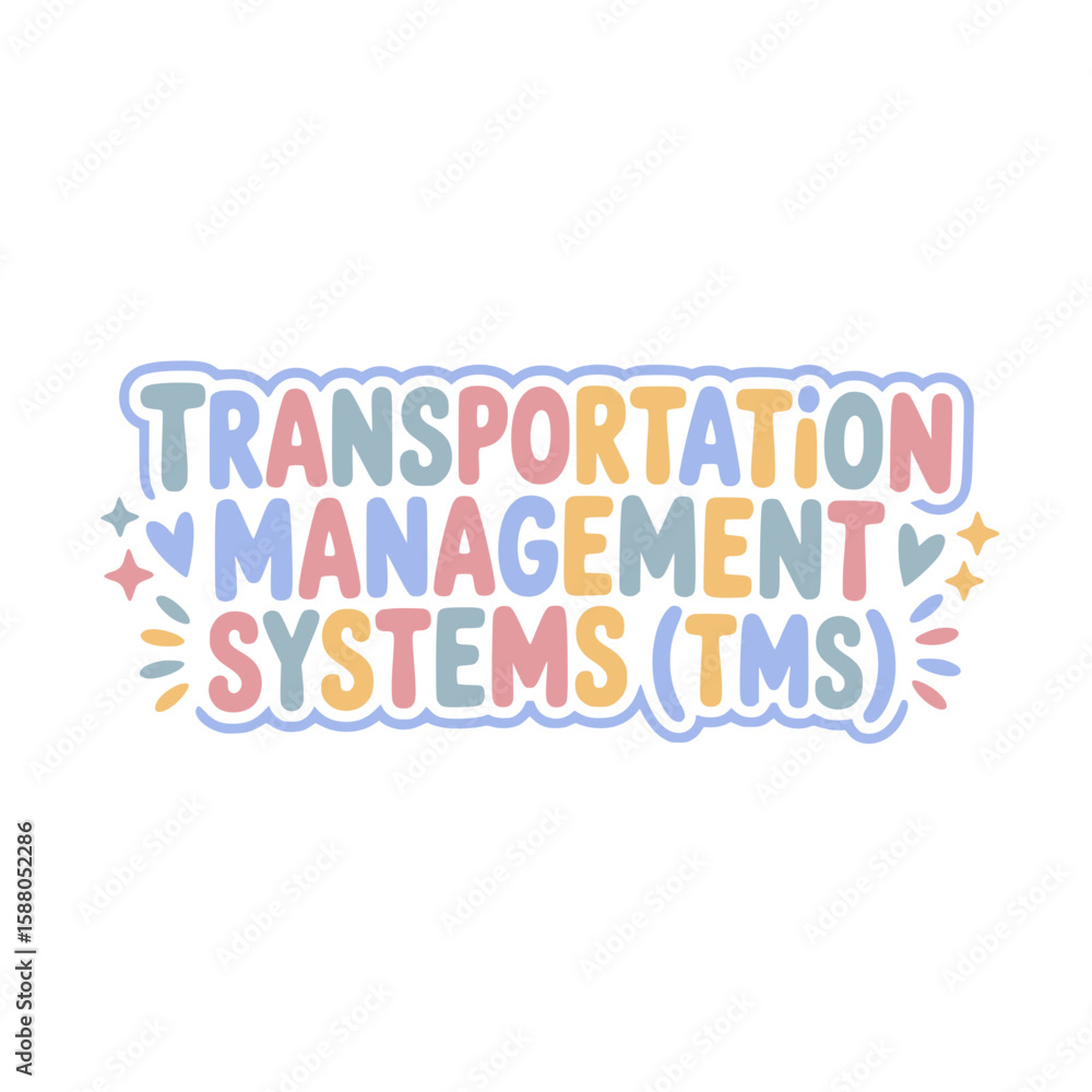 Fototapeta premium TMS Transportation Management Systems