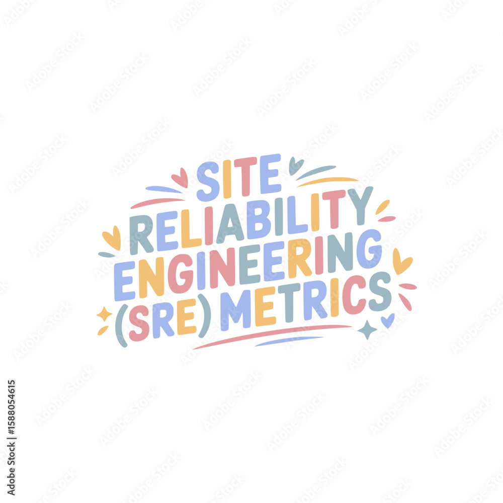 Fototapeta premium Site Reliability Engineering (SRE) Metrics