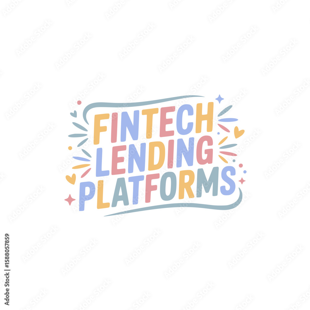 Fototapeta premium Fintech Lending Platforms Online Loans
