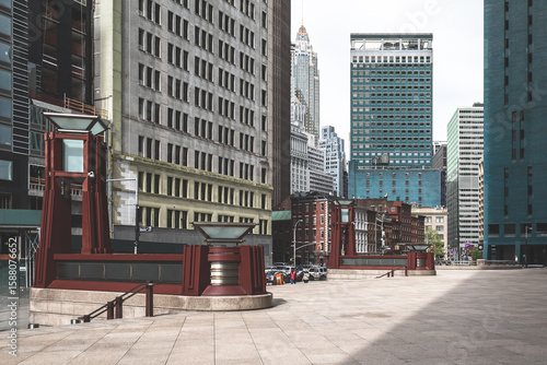 Modern and Historic Architecture Cityscape