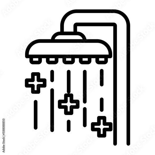 Warm shower icon