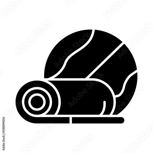 Yoga mat icon