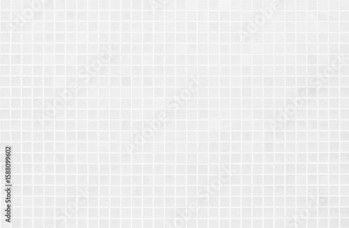 Texture background concept: White brick wall texture background for stone tile block in grey light color wallpaper modern interior and exterior and backdrop design. White brick wall background photo.