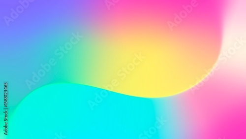 Electric Vibrant Gradient Mesh. Colorful Abstract Hot and Cold Color Blend