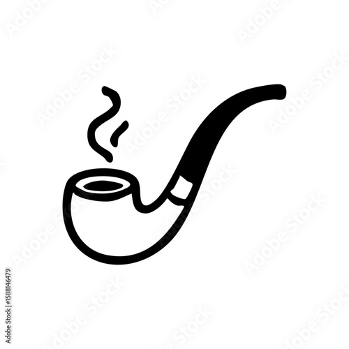 パイプ　線画　手書き