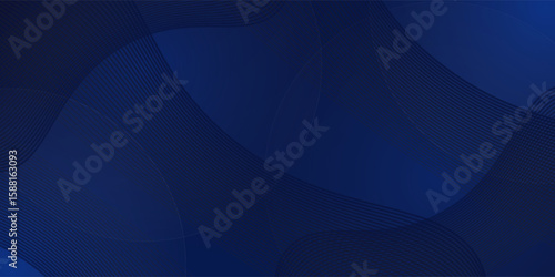 Premium background design with diagonal dark blue line pattern. Vector horizontal template for digital lux business banner, contemporary formal invitation, luxury voucher, prestigious gift certificate