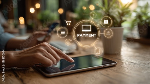 Enhancing user interaction in digital payment processing indoor workspace touchscreen engagement immersive user experience