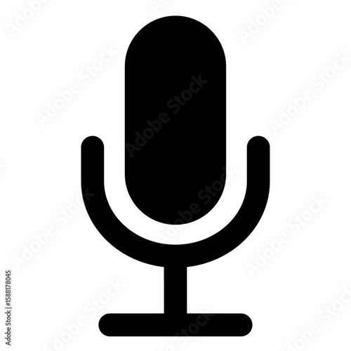 マイクのアイコンイラスト001