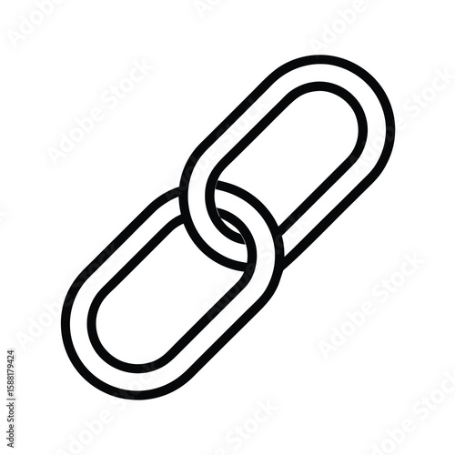 black link icon connection symbol chain hyperlink