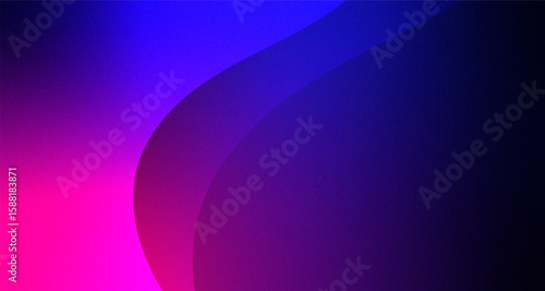 Futuristic abstract background with smooth gradient light flow and curved digital elements.	