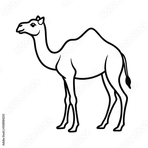 camel silhouette vector illustration desert animal