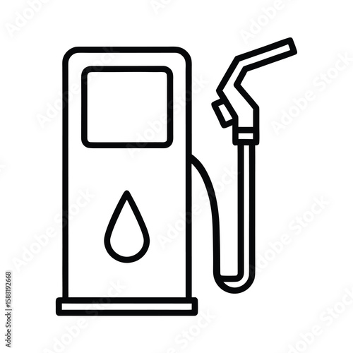 gas station fuel pump icon vector illustration 
