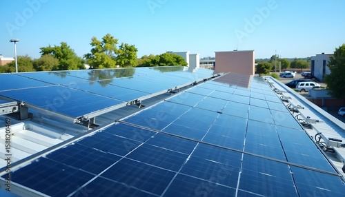 solar panels on the roof