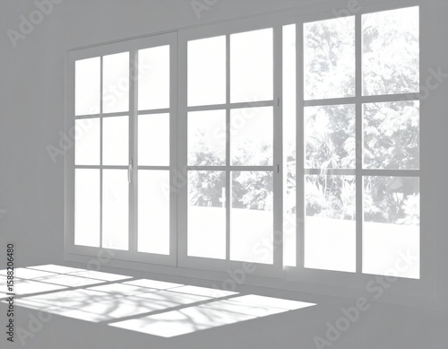 Empty room with window and wooden floor