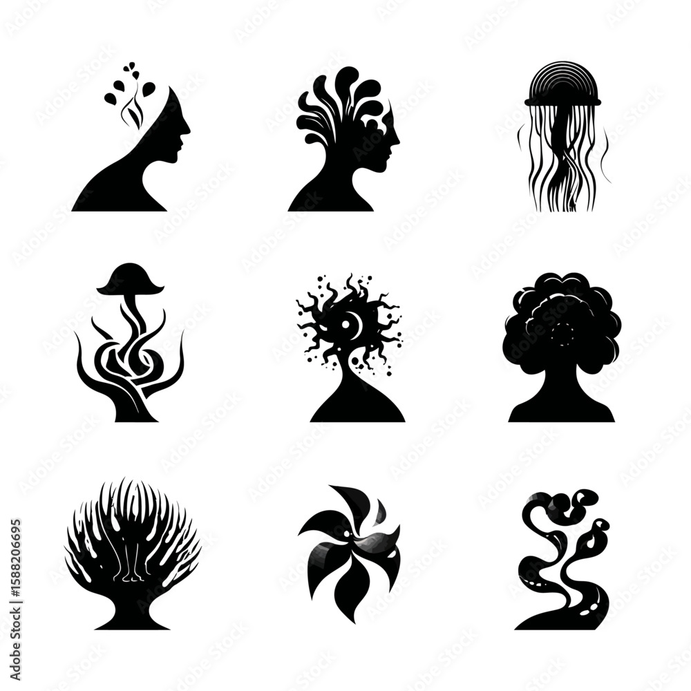 Fototapeta premium Abstract & Mystical Nature Silhouettes