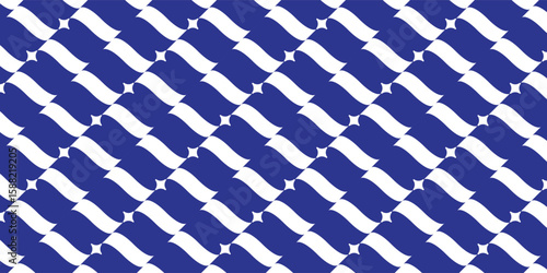 Groovy Blue Abstract Optical Wave Pattern Vector