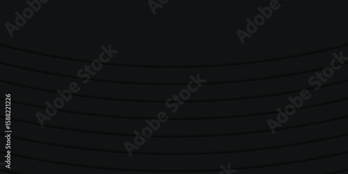 Abstract Black Background with Textured Horizontal Lines