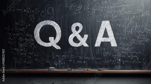 classroom blackboard with 