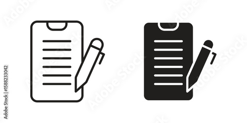 Wills and trusts icon line style graphic design .editable vectors.