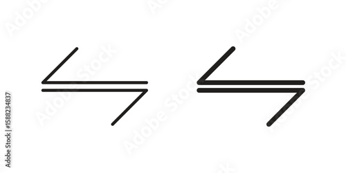 Transfer icon line style graphic design .editable vectors.