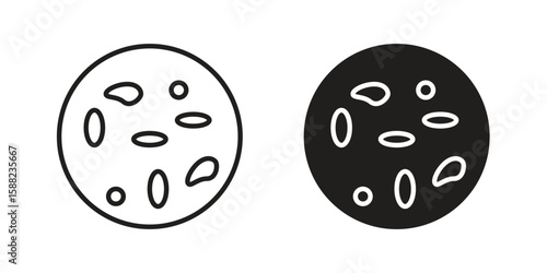 Thalassaemia icon line style graphic design .editable vectors.