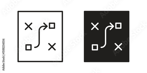 Tactical icon line style graphic design .editable vectors.