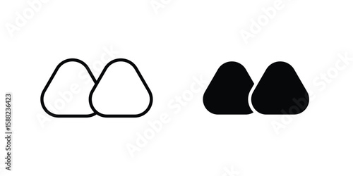 Steamed bread icon line style graphic design .editable vectors.