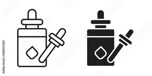 Serum icon line style graphic design .editable vectors.