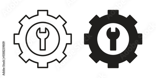 Productivity tools icon line style graphic design .editable vectors.