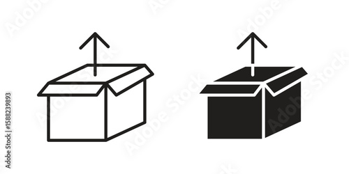 Product release icon line style graphic design .editable vectors.