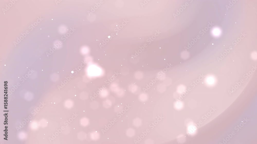 Soft pink and mauve background with bokeh lights. Abstract, dreamy, and romantic atmosphere. Subtle movement of light particles.