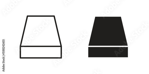 Mattress icon line style graphic design .editable vectors.