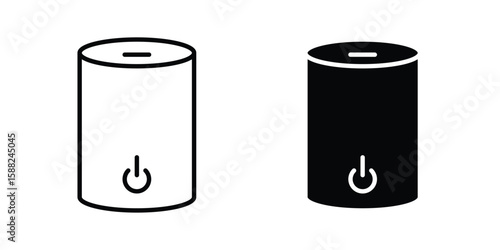 Humidifier icon line style graphic design .editable vectors.