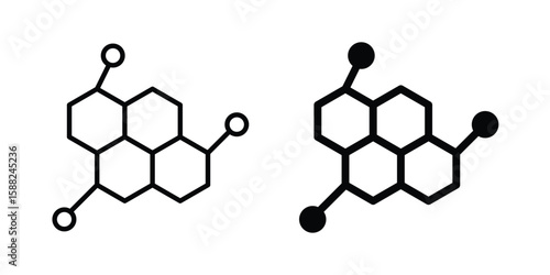Hormones icon line style graphic design .editable vectors.