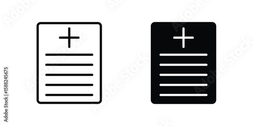 Health insurance icon line style graphic design .editable vectors.