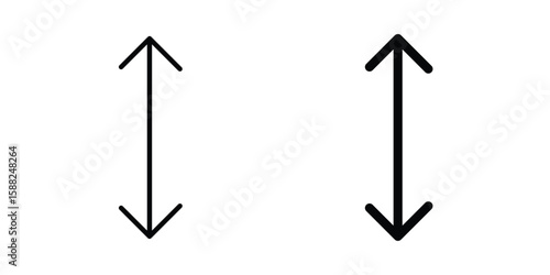 Double arrow icon line style graphic design .editable vectors.