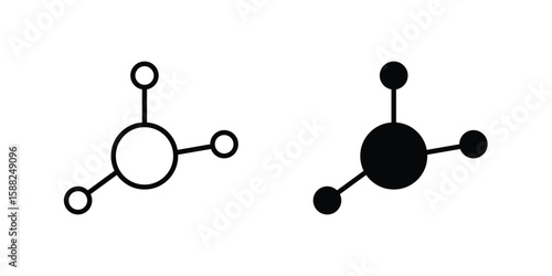 Decentralized icon line style graphic design .editable vectors.