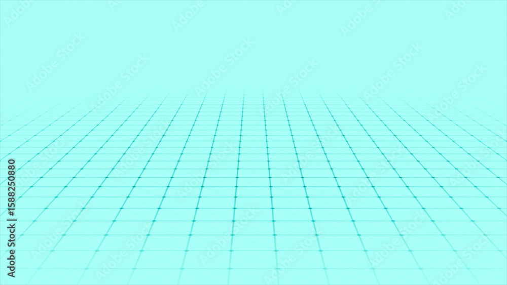 Fototapeta premium clean and clear Cyan professional background with black color grid moving slowly