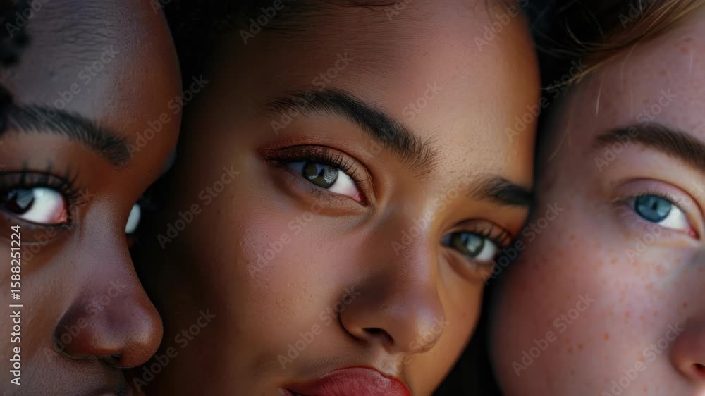 A collage of individual portraits of diverse people, with a focus on their eyes and human connection. A collage of individual portraits of diverse people, with a focus on their eyes and human connection.