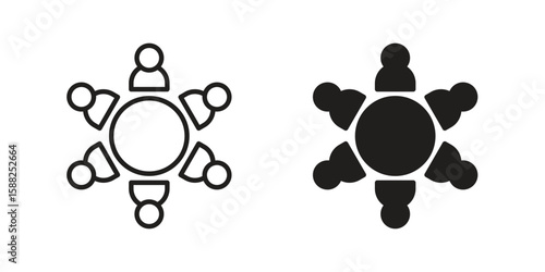Business incubator icon line style graphic design .editable vectors.