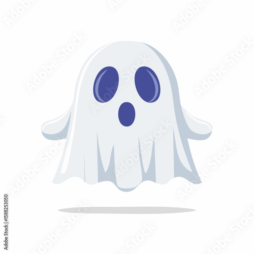Whimsical Ghost Icon - Friendly Spook Design