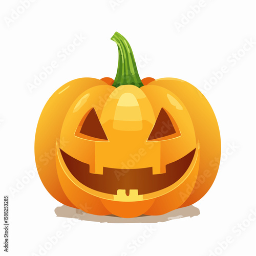 Happy Jack-o'-Lantern - Carved Pumpkin Delight