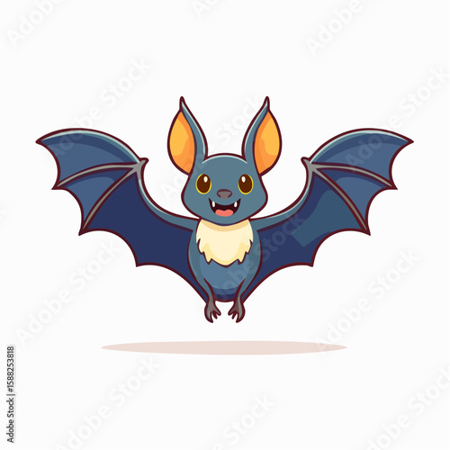 Halloween Night Flyer, Adorable Bat Design