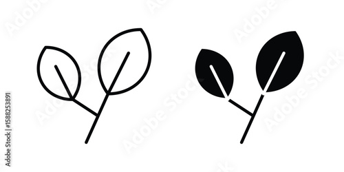 Basil icon line style graphic design .editable vectors.