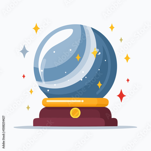 Spooky Vision, Scrying Crystal Ball Graphic