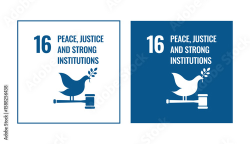 SDGs Peace Justice square icon