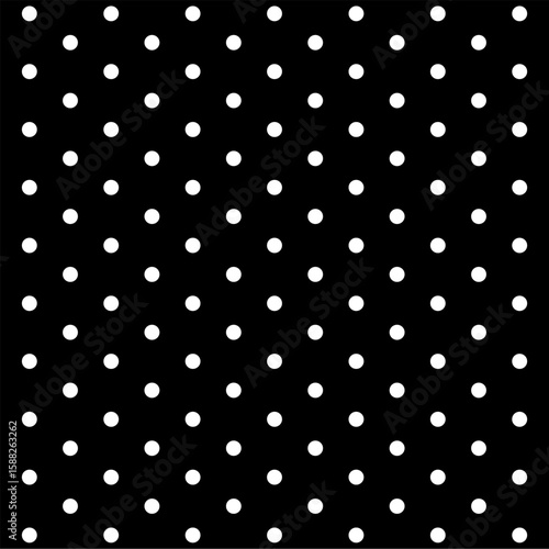 Polka dot seamless pattern. Polka dot background. Monochrome dotted, polka dot pattern