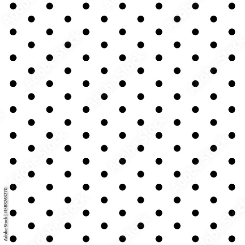 Polka dot seamless pattern. Polka dot background. Monochrome dotted, polka dot pattern